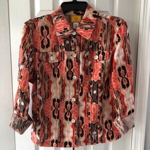 Ruby Rd., Womens jacket, convertible sleeves, 10, EUC